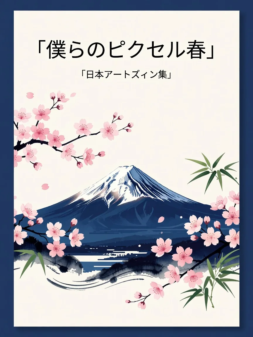 Sunny Pixel Hubのジンのカバーイラスト
